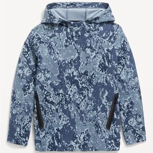 Boys Old Navy Active Blue Digital Camo Dynamic Fleece Pullover Hoodie XXL (18)